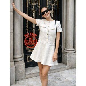 ZARA BLOGGER FAVE!! Textured Short Dress NWT